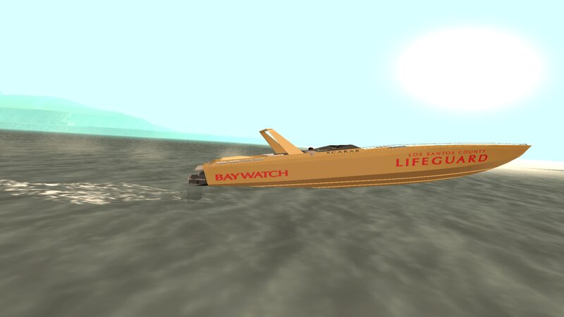 GTA San Andreas Baywatch Scarab Mod - GTAinside.com